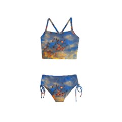 Football Fireworks Girls  Tankini Swimsuit by okhismakingart