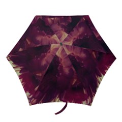 Purple Highlighted Flowers Mini Folding Umbrellas by okhismakingart