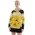 Pale Yellow Rose Women s Hoodie Dress View1