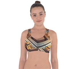 Stadium Fractal The Future Cross String Back Sports Bra