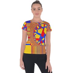 Graphic Design Graphic Design Short Sleeve Sports Top 