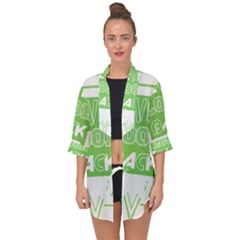 Never Look Back Open Front Chiffon Kimono by Melcu