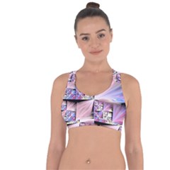 Fractal Art Artwork Digital Art Cross String Back Sports Bra