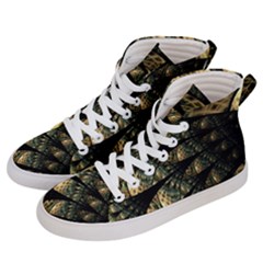 Pattern Abstract Fractals Men s Hi-top Skate Sneakers