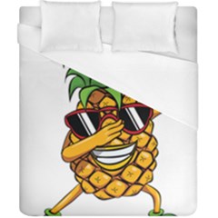Dabbing Pineapple Sunglasses Shirt Aloha Hawaii Beach Gift Duvet Cover (california King Size) by SilentSoulArts