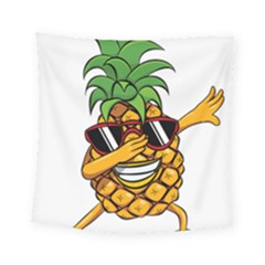 Dabbing Pineapple Sunglasses Shirt Aloha Hawaii Beach Gift Square Tapestry (small) by SilentSoulArts