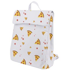 Pizza Pattern Pepperoni Cheese Funny Slices Flap Top Backpack
