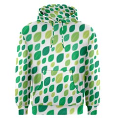 Leaves Green Modern Pattern Naive Retro Leaf Organic Men s Pullover Hoodie by genx