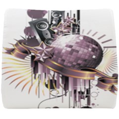 Nightclub Disco Ball Dj Dance Speaker Seat Cushion by Sudhe