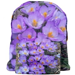 Signs Of Spring Purple Crocua Giant Full Print Backpack