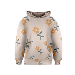 Flowers Continuous Pattern Nature Kids  Pullover Hoodie by HermanTelo