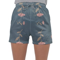 Florets Rose Flower Sleepwear Shorts
