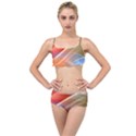 Wave Background Pattern Abstract Layered Top Bikini Set View1