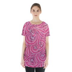 Pattern Doodle Design Drawing Skirt Hem Sports Top