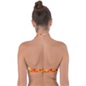 Autumn Background Maple Leaves Bokeh Halter Bandeau Bikini Top View2