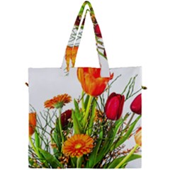 Tulip Gerbera Composites Broom Canvas Travel Bag by Pakrebo