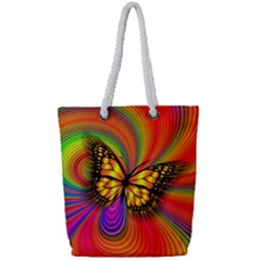 Arrangement Butterfly Full Print Rope Handle Tote (small)