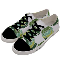Cactus Pattern Men s Low Top Canvas Sneakers by HermanTelo