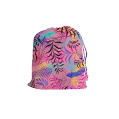 Illustration Reason Leaves Drawstring Pouch (medium)
