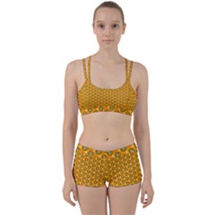 Pattern Halloween Pumpkin Color Leaf Perfect Fit Gym Set by HermanTelo