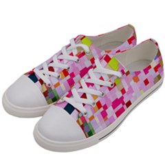 The Framework Paintings Square Women s Low Top Canvas Sneakers by Sapixe