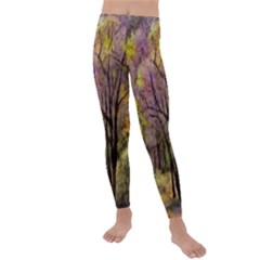 Outdoor Nature Natural Woods Kids  Lightweight Velour Leggings by Pakrebo