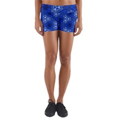 Background Wallpaper Pattern Blue Yoga Shorts
