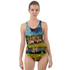 Hieronymus Bosch The Garden Of Earthly Delights (closeup) Cut-out Back One Piece Swimsuit