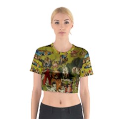 Hieronymus Bosch The Garden Of Earthly Delights (closeup) Hieronymus Bosch The Garden Of Earthly Delights (closeup) 3 Cotton Crop Top