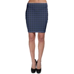 Argyle Dark Purple Black Pattern Bodycon Skirt by BrightVibesDesign