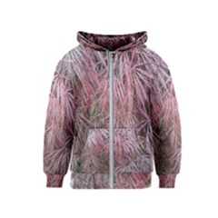 Fineleaf Japanese Maple In April Kids  Zipper Hoodie by Riverwoman