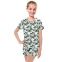 Seamless Background Vintage Kids  Mesh Tee and Shorts Set View1