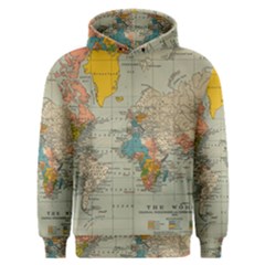 World Map Vintage Men s Overhead Hoodie by BangZart