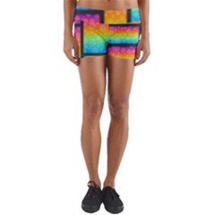 Background Colorful Abstract Yoga Shorts