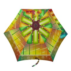 Abstract Landscape Background Mini Folding Umbrellas