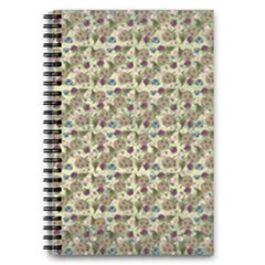 Distressed Cracked Doll Head Pattern 5 5  X 8 5  Notebook by snowwhitegirl