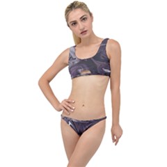 Purple Marble Digital Abstract The Little Details Bikini Set