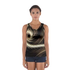 Fractal Background Pattern Curve Sport Tank Top 