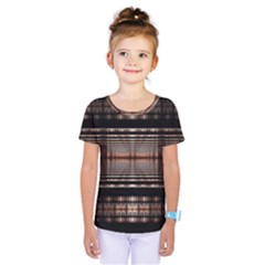 Fractal Fractal Art Design Geometry Kids  One Piece Tee