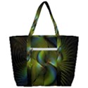Fractal Abstract Design Fractal Art Zip Up Canvas Bag View3