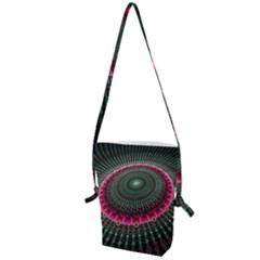 Fractal Circle Fantasy Texture Folding Shoulder Bag