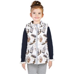 Hufflepuff Pattern Kids  Hooded Puffer Vest by Sobalvarro
