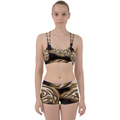 Golden Ornament Round Art Form Perfect Fit Gym Set