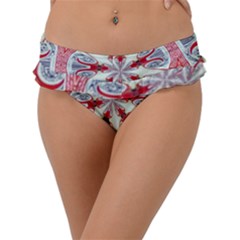 Kaleidoscope Background Bottles Frill Bikini Bottom