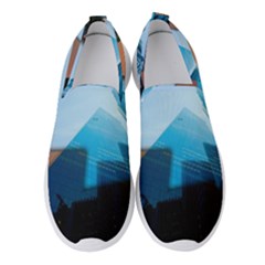 London Skyscraper Lighting Contrast Women s Slip On Sneakers