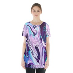Color Acrylic Paint Art Painting Skirt Hem Sports Top