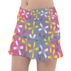 Background Abstract Non Seamless Tennis Skirt by Pakrebo