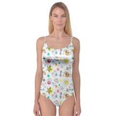 Summer Pattern Design Colorful Camisole Leotard  by Pakrebo