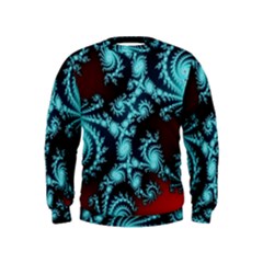 Fractal Spiral Abstract Pattern Art Kids  Sweatshirt by Pakrebo