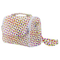 Illustration Abstract Pattern Polka Dot Satchel Shoulder Bag by Pakrebo